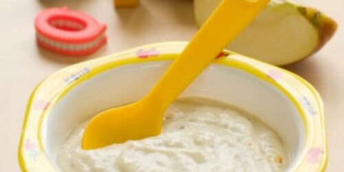 Avena con manzana, pera y ciruelas pasa