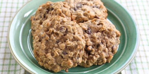 Galletas fáciles de plátano y avena