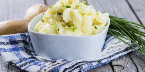 Puré de papa y queso