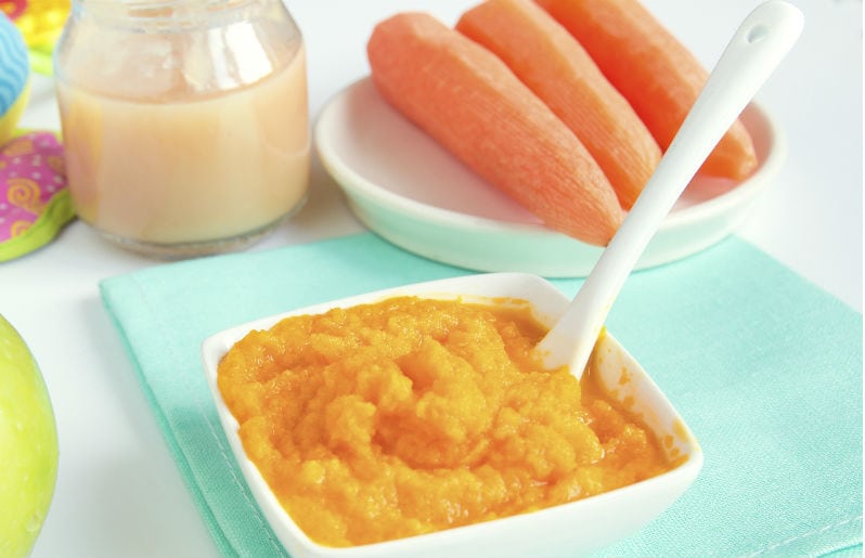 Puré de zanahoria con lentejas y queso bbmundo