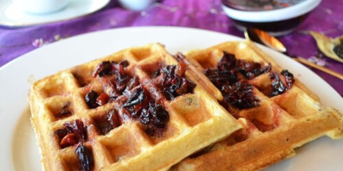 Receta de Hot Cakes y Waffles saludables para niños