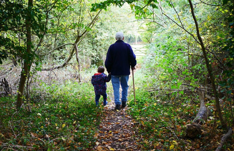 Beneficios de la convivencia entre abuelos y nietos