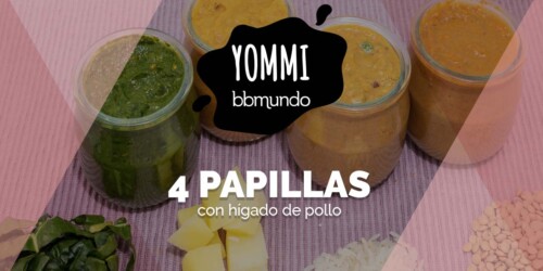 Receta: 4 papillas con hígado de pollo