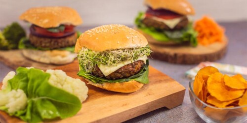 Hamburguesas vegetarianas para niños melindrosos