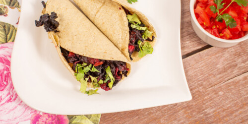 Tacos vegetarianos saludables y deliciosos