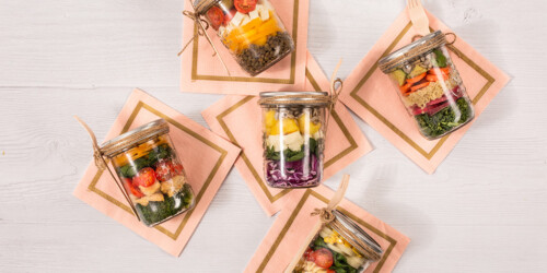 5 ensaladas en frasco para llevar a la oficina