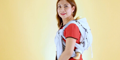 Porteo ergonómico con mochila Mei Tai