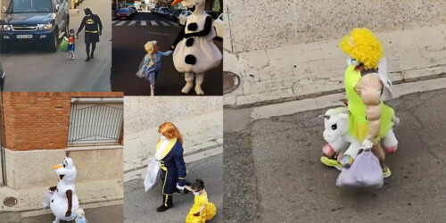 Conoce la historia de este papá que se disfraza diario para ir a tirar la basura con su hija