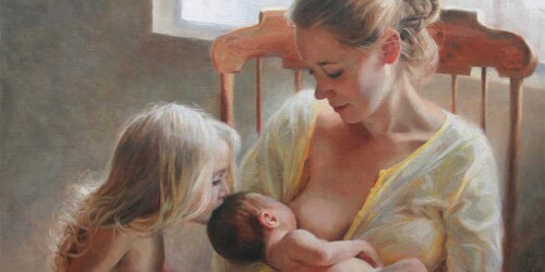 La maternidad convertida en una obra de arte de Anna Bain