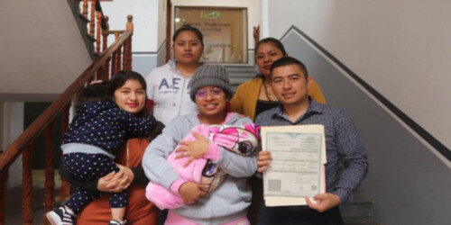 Ella es la primera niña registrada con el apellido materno primero en Hidalgo