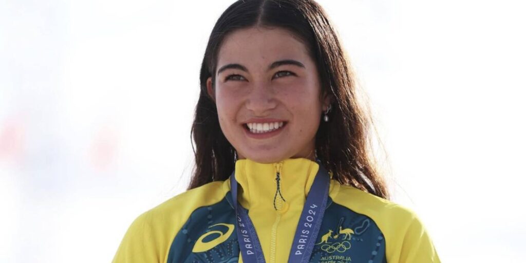 Arisa Trew, la skater australiana más joven en ganar medalla de oro en París 2024