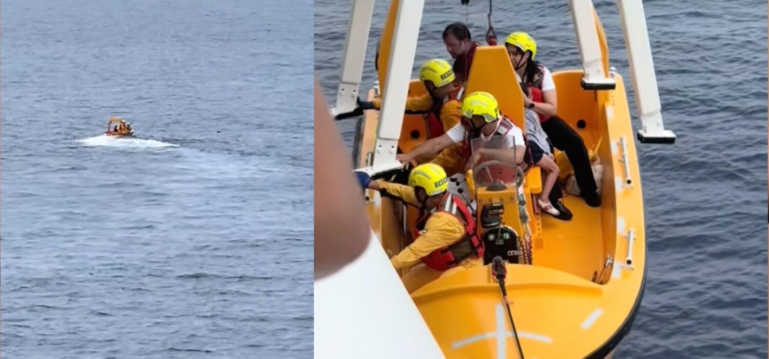 Padre salta de crucero Disney para salvar a su hija