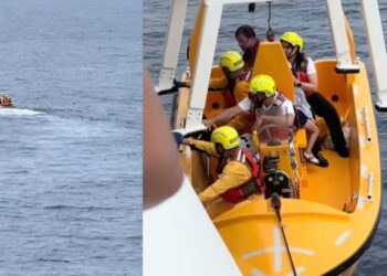 Padre salta de crucero Disney para salvar a su hija