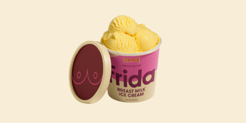 Lanzan helado con sabor a leche materna