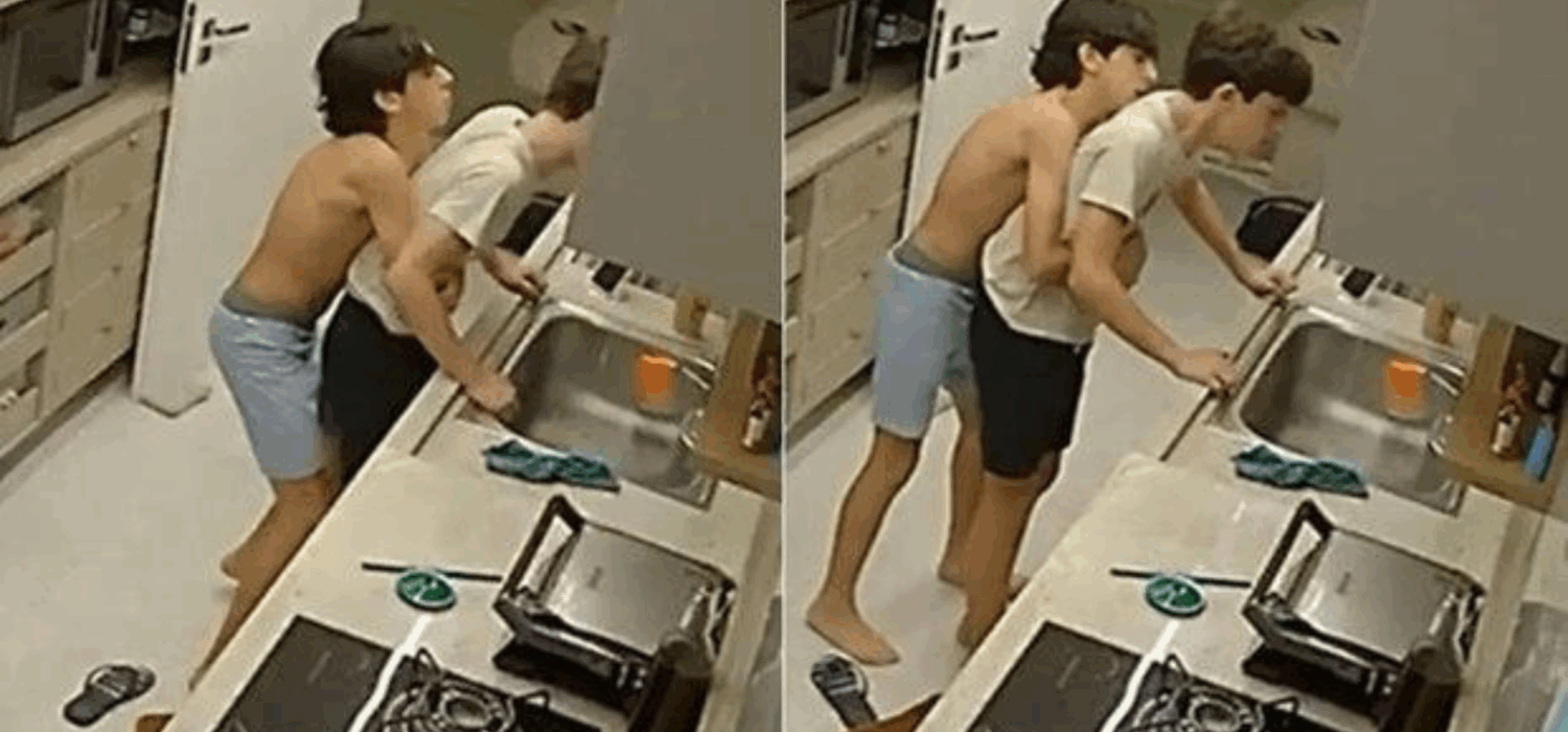 Niño aplica maniobra de Heimlich