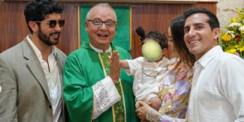 Rommel Pacheco y Lylo Fa bautizan a su bebé