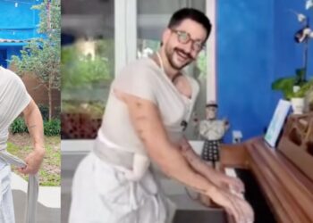 El secreto de Camilo para portear bien a su bebé