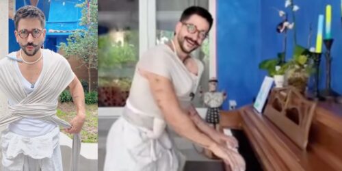El secreto de Camilo para portear bien a su bebé