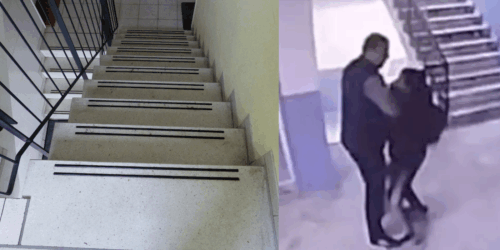Director tira a niño autista por las escaleras de la escuela