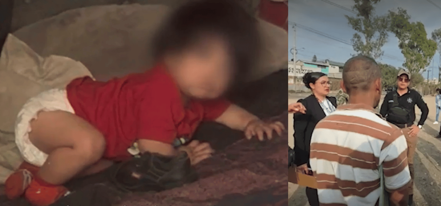 Rescatan a bebé abandonado