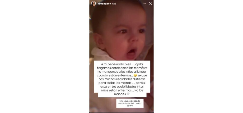 ximena navarrete hijos con virus