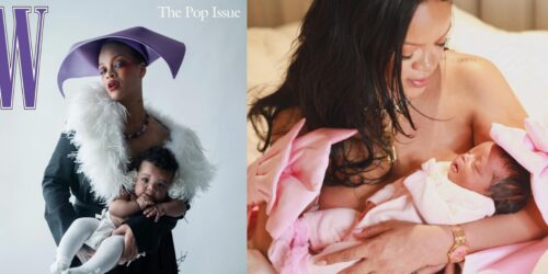 Rihanna y su bebé Rocki juntas en portada por primera vez