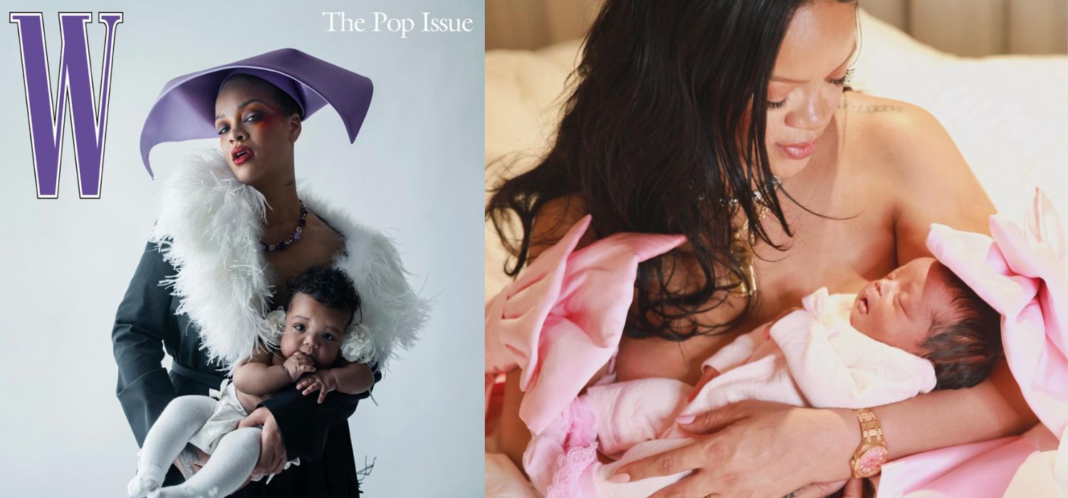rihanna y su bebé en portada