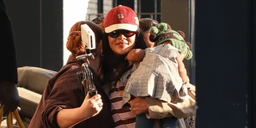 Rihanna deja ver por primera vez a su bebé de seis meses