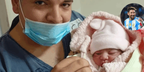 ¡Fanatismo de otro nivel! Nació el día del cumpleaños de Messi y le pusieron Messia