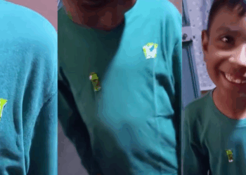 El regalo del Tri al niño que hizo su playera con una bolsa de papas