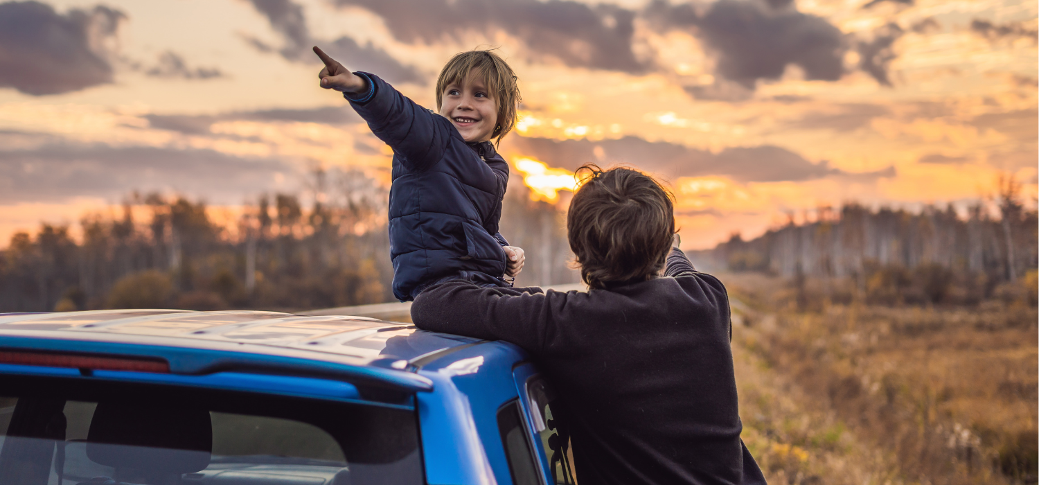 Viaje en carretera con niños